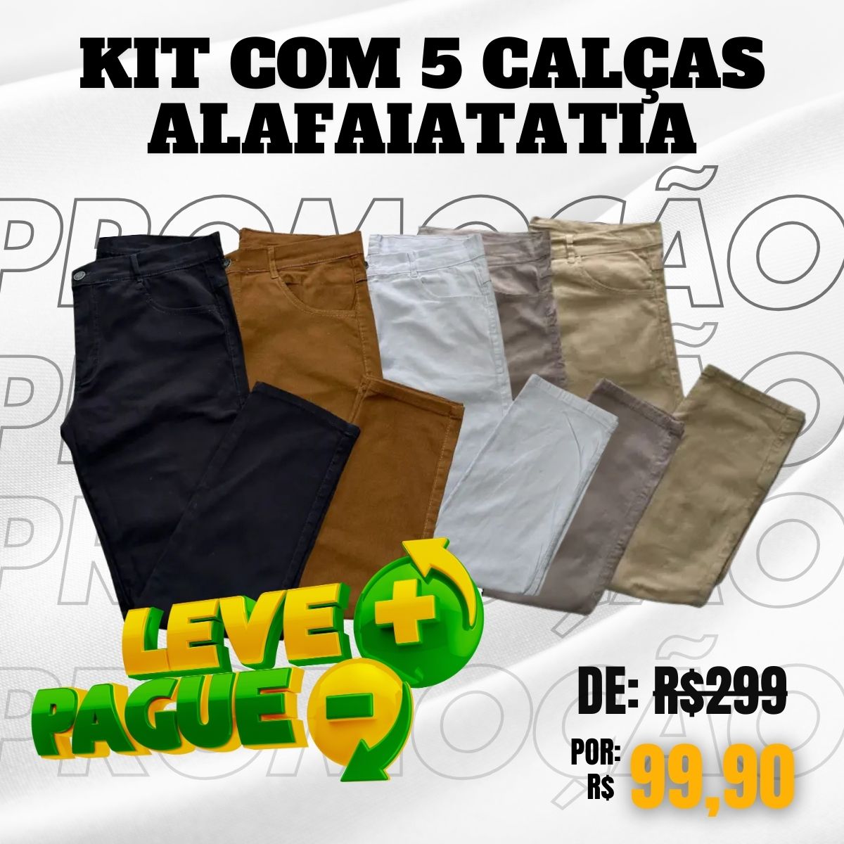 Calça Alfaiataria Slim /Skinny Premium Combo 5 UN LIQUIDA INVERNO